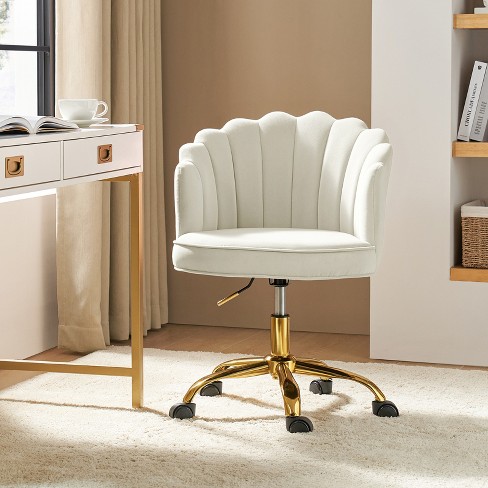 Belanda  Task Chair with Golden Base for Living Room and Office Room | KARAT HOME - image 1 of 4