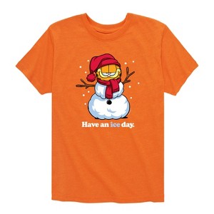 Boys' - Garfield - Have An Ice Day Short Sleeve Graphic T-Shirt - 1 of 4