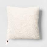Oversized Teddy Boucle Toss Square Throw Pillow - Threshold™