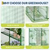 57x57x76" Outdoor Heavy Duty Walk-in Greenhouse with Durable PE Cover, 4 Tiers 12-Shelf Portable Plant House & Shelf Clips - 4 of 4