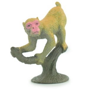 Collectible Wildlife Gifts | Barbary Macaque, Barbary ape or Magot, Rubber Primate, Animal, Realistic Model, Toys, Gift, 2 inches tall.  F1784 B122 - 1 of 4