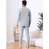 INSPIRE CHIC Men's 2-piece Long Underwear Set Base Layer Top and Bottom - 3 of 4