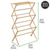 mDesign Tall Collapsible Foldable Laundry Drying Rack - image 4 of 4
