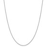 Black Bow Jewelry 0.9mm 14k White Gold Classic Box Chain Necklace - 3 of 4