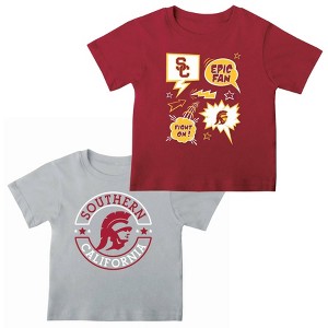 NCAA USC Trojans Toddler Boys' 2pk T-Shirt - 1 of 3