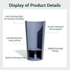 NAYSAYE 23.6" Tall Large Outdoor Planters for Porch Decor with Drainage Hole, Wide Stripe Design Flower Pots - 2 of 4