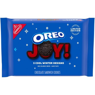 Oreo Limited Edition Red Colored Creme Chocolate Sandwich Cookies - 15.35oz