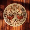 Slickblue Celtic Metal Wall Art – 12" Round Hanging Decor in 8 Irish Designs & 4 Finish Options for Home - 2 of 4