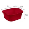 Sterilite Convenient Extra Large Multi-Functional Home Standard Sink Dish Washing Storage Pan - 4 of 4