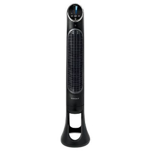 Honeywell QuietSet 8-Speed Oscillating Tower Fan Black HYF290B: Programmable Timer, Quiet Operation, ETL Listed - 1 of 4