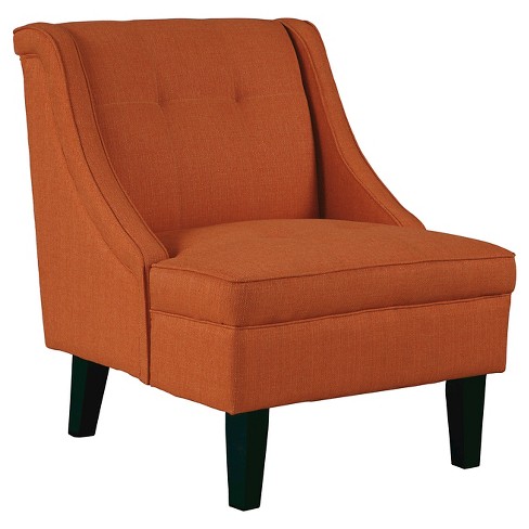 Clarinda Accent Chair Orange Signature Design By Ashley