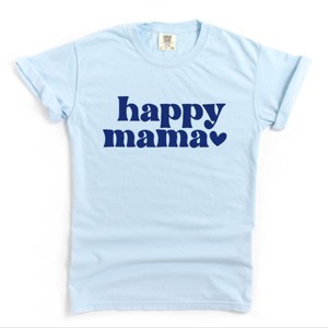 Simply Sage Market Happy Mama Puff Print Garment Dyed Tee - 1 of 4