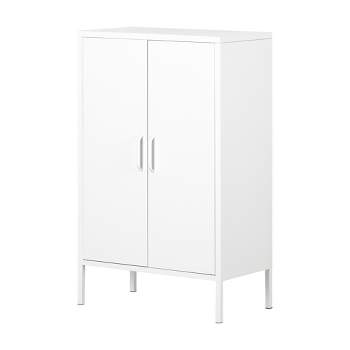Eddison 2 Door Storage Cabinet Pure White - South Shore