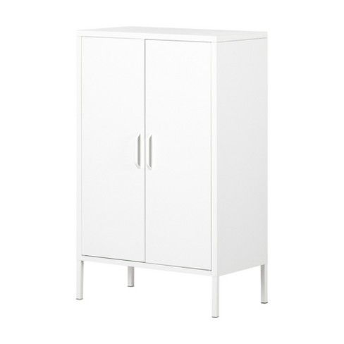 Vito Small 2 Door Storage Cabinet Pure White - South Shore