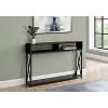 Monarch Specialties Accent Table Console Entryway Narrow Sofa Living Room Bedroom Brown Laminate Black Metal Contemporary Modern - 2 of 4