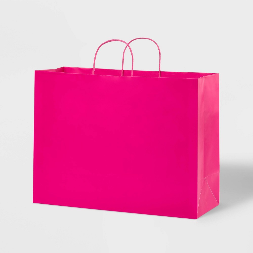 Photos - Other Souvenirs Large Bag Pink - Spritz™: Birthday Party & Baby Shower Gift Bag for Girls,