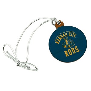 University of Missouri - Kansas City Kangaroos Logo Mini Small Tiny Wood Christmas Tree Holiday Ornament - 1 of 4