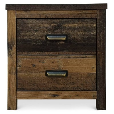 Home Design Bristol Nightstand Vintage Oak