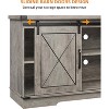 Farmhouse TV Stand for 65 Inch TV Entertainment Center with Sliding Barn Doors Storage Cabinet - 4 of 4