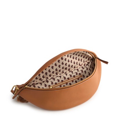 Vera Bradley Women's Leather Tifton Circular Sling Bag Roasted Pecan — фото 3