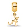 Black Bow Jewelry 14k Yellow Gold Plated Sterling Silver Alabama Crimson Tide NCAA Bead Charm - 3 of 4