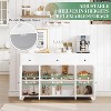 Coucheta 55-inch Sideboard Buffet Cabinet with 4 Doors & 3 Drawers, Adjustable Shelves Modern Kitchen Storage Cupboard for Dining Living Room - 4 of 4