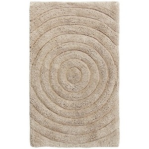 Knightsbridge Echo 220 GSF Non Skid Back Bath Rug 17" x 24" - Stone - 1 of 4
