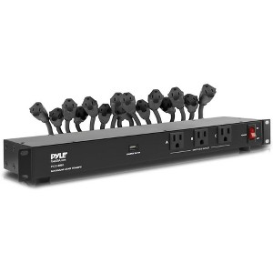 Power Supply Surge Protector for Equipment with 16 Wired Cables, 3 AC Outlets, USB Charging Port - 1 of 4