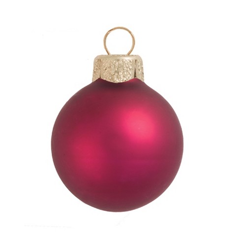 Red glass deals ball christmas ornaments