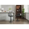 NicBex Rattan Swivel Counter and Bar Stools,Counter Stools with Adjustable Seat Height,Barstools with Cushion for Dining Room,Set of 2 - 4 of 4
