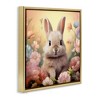 Stupell Industries Bunny in Meadow Floating Frame Canvas Art - 2 of 4