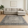HomeRoots 8' X 10' Charcoal And Gray Moroccan Hand Woven Distressed Area Rug - 2 of 4