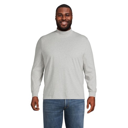 Long Sleeve Men's Super-T Cotton Mock Turtleneck Shirt Lands