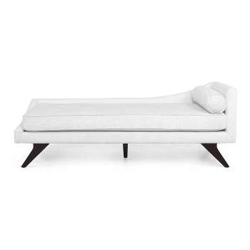 Cagle Mid Century Modern Fabric Chaise Lounge - Christopher Knight Home