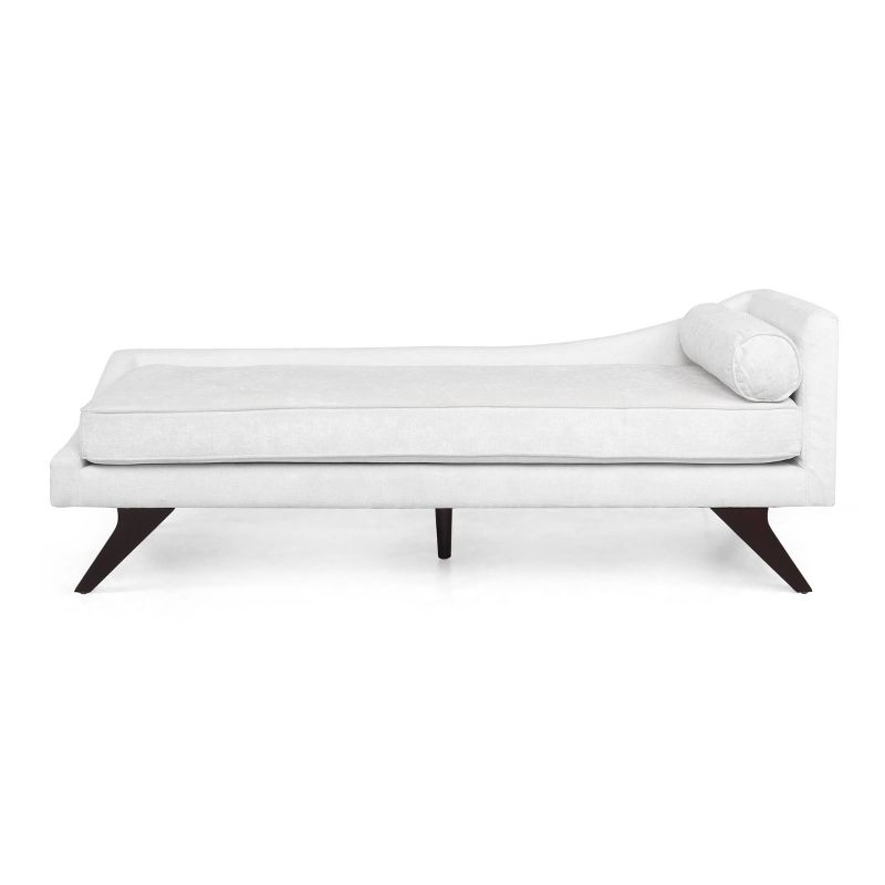 Cagle Mid Century Modern Fabric Chaise Lounge - Christopher Knight Home, 1 of 11