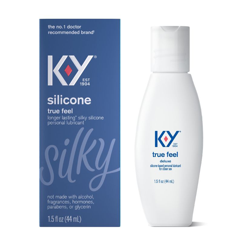 K-Y True Feel Deluxe Silicone-Based Personal Lube - 1.5oz, 1 of 12