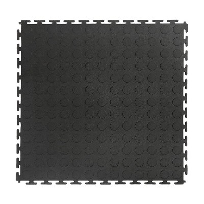 Photo 1 of 1'6"x1'6" Square Indoor and Outdoor Floor Mat Black - VersaTex