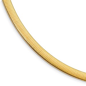 Black Bow Jewelry 5.75mm Sterling Silver & Gold Tone Plated Reversible Cubetto Necklace - 1 of 4