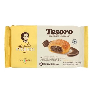 Vicenzi - Cookie - Tesoro Chocolate Puff Pastry - Case of 10 - 3.53 oz - 1 of 1