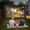 VEVOR 20FT Inflatable Projector Screen, Inflatable Movie Screen Outdoor with 250W Air Blower Projector Screen Oxford Fabric Material, Black - 2 of 4