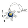 Fort Valley State University Primary Logo Metal Snowflake Christmas Tree Holiday Ornament - 3 of 3