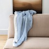 47" X 60"  Cotton Woven Turkish Towel Throw Blanket with Fringe - 2 of 4