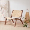 FURNIinspire Accent Chairs Modern Boho Accent Chairs for Living Room,Mid Century Accent Chair,Side Chair Indoor, Beige, 29"*24.8"*28.3" - 2 of 4