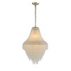 ALOADECOR Vintage Meets Modern Luxury 5-Light Handcrafted Elegance Chandelier with Clear Crystal Beads in Antique Silver - 3 of 4