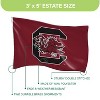 NCAA University of South Carolina Flag with Grommets, 3'x5' South Carolina Gamecocks Outdoor College Flags for Garden Patio Indoor Wall Décor - 4 of 4