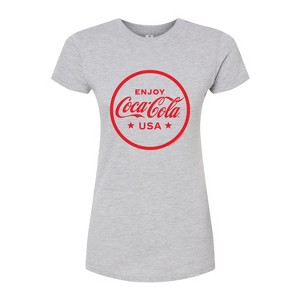 Women's - Coca-Cola - Enjoy Coca Cola USA Fitted Graphic T-Shirt - 1 of 3