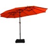 Tangkula 15Ft Outdoor Double-Sided Patio Umbrella with Base - 2 of 4