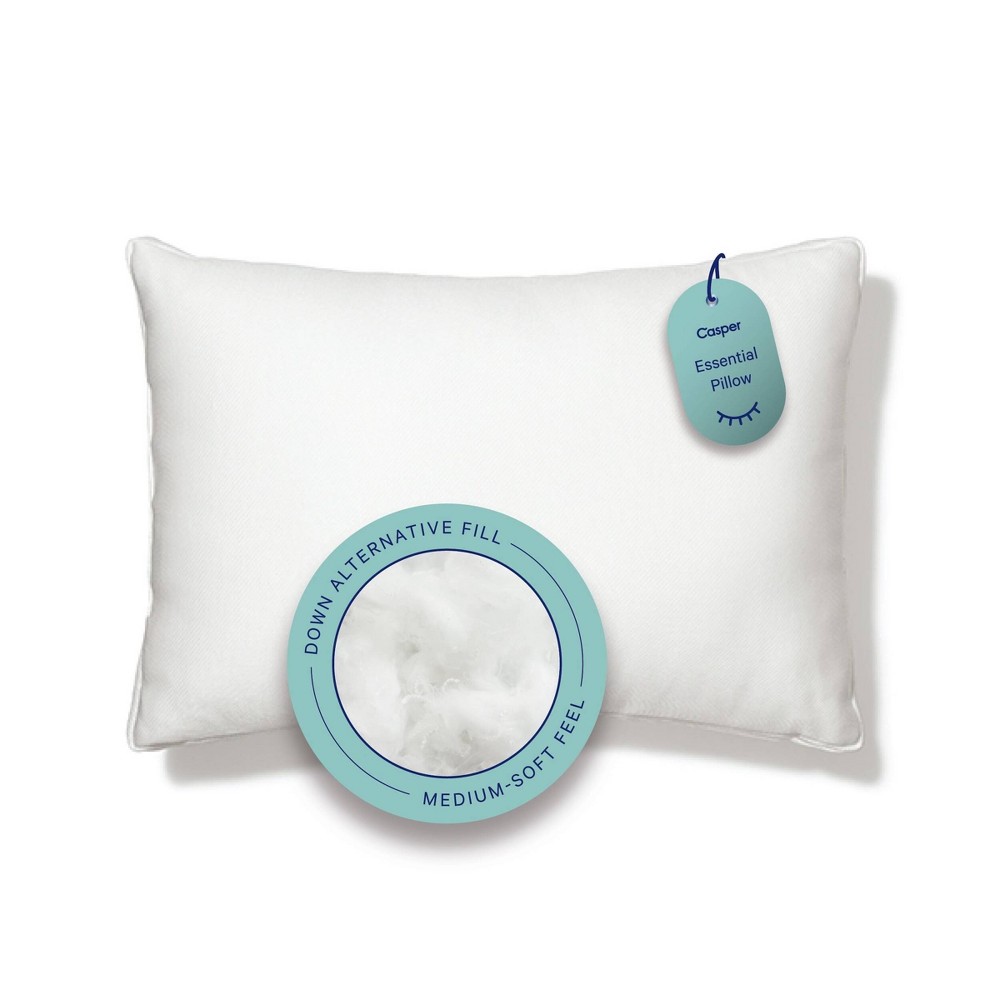 Photos - Pillow Essential The Casper Medium  Fiber Bed  - Standard 