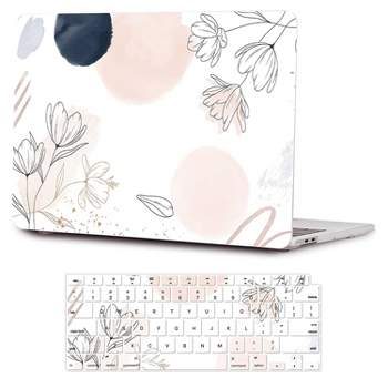 SaharaCase HybridFlex Arts Case for Apple MacBook Air 13" M1 Chip Laptops White Floral (LT00002)