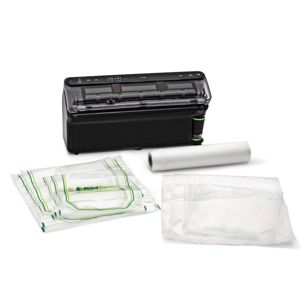 FoodSaver Elite All-in-One Liquid+™ Vacuum Sealer with Bags and Roll  Black